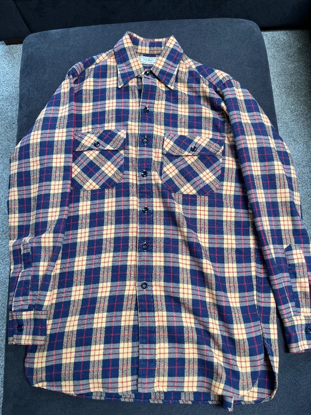 Vintage L.L.Bean Timberline Plaid Flannel Shirt Long
